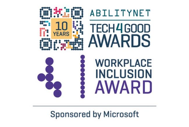 Tech4Good Awards Workplace Inclusion category nominee