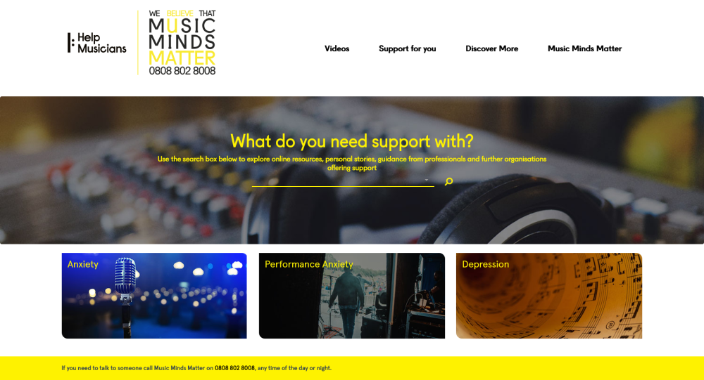 Music Minds Matter Explore Hub